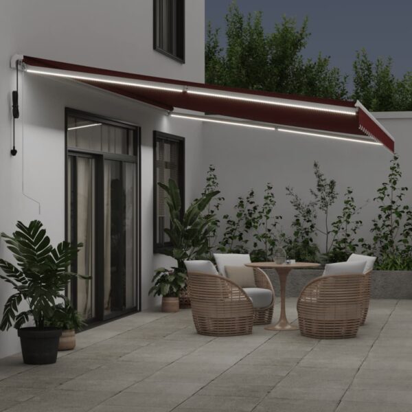 Avtomatsko zložljiva tenda z LED bordo 600x350 cm - Image 3