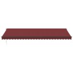 Ročno zložljiva tenda bordo 600x350 cm - Image 3