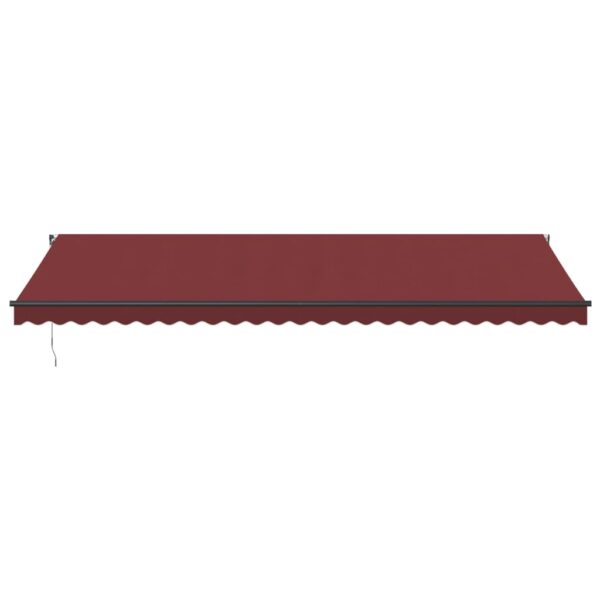 Ročno zložljiva tenda bordo 600x350 cm - Image 3