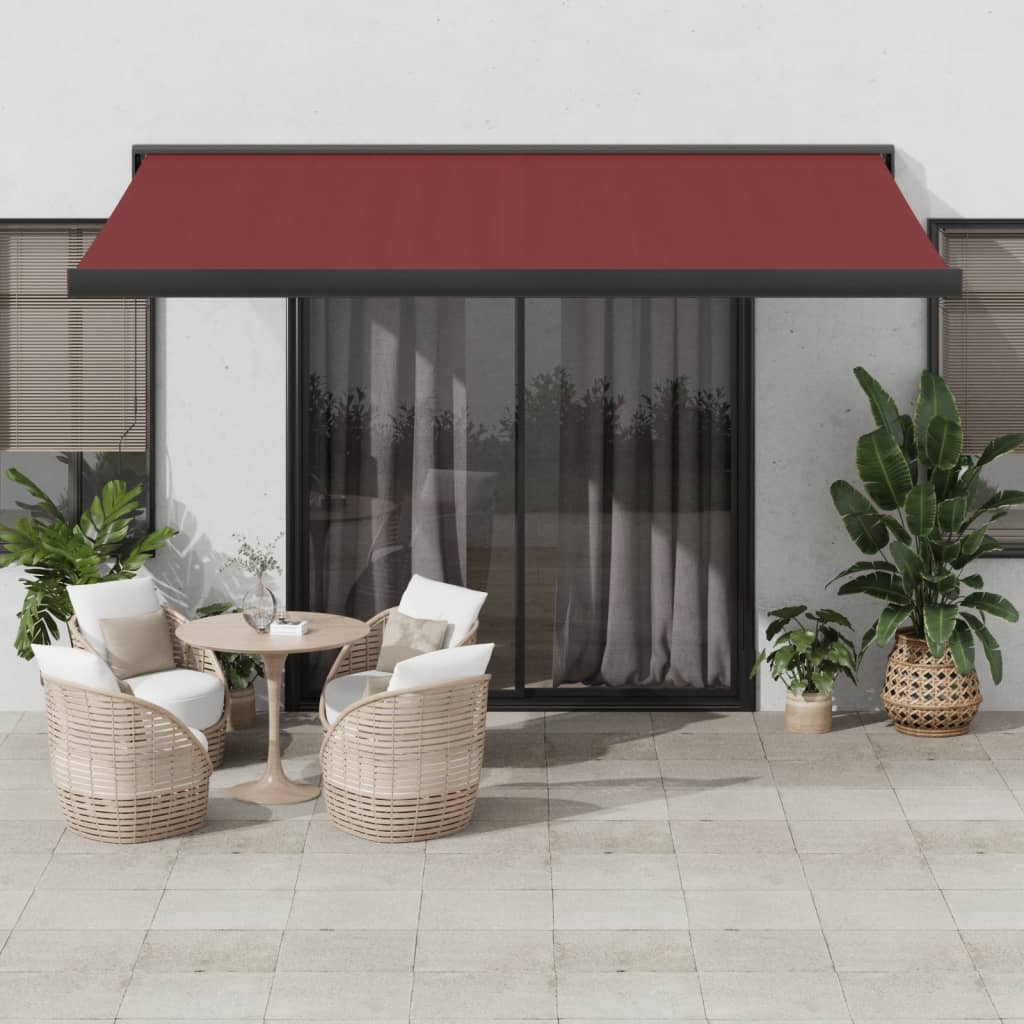 Avtomatsko zložljiva tenda bordo 450×300 cm