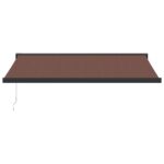 Ročno zložljiva tenda rjava 450x300 cm - Image 3