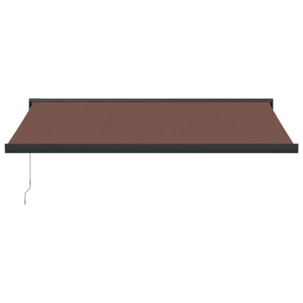 Ročno zložljiva tenda rjava 450x300 cm - Image 3
