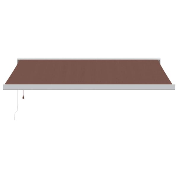Avtomatsko zložljiva tenda rjava 400x300 cm - Image 3