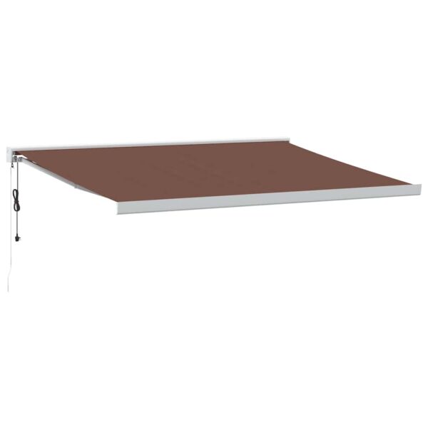 Avtomatsko zložljiva tenda rjava 450x300 cm - Image 2