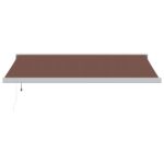 Avtomatsko zložljiva tenda rjava 450x300 cm - Image 3