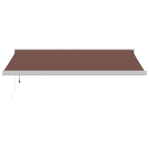 Avtomatsko zložljiva tenda rjava 450x300 cm - Image 3