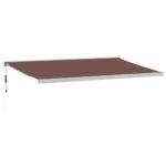Avtomatsko zložljiva tenda rjava 500x300 cm - Image 2