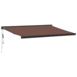 Avtomatsko zložljiva tenda rjava 400x300 cm - Image 2