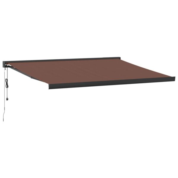 Avtomatsko zložljiva tenda rjava 400x300 cm - Image 2