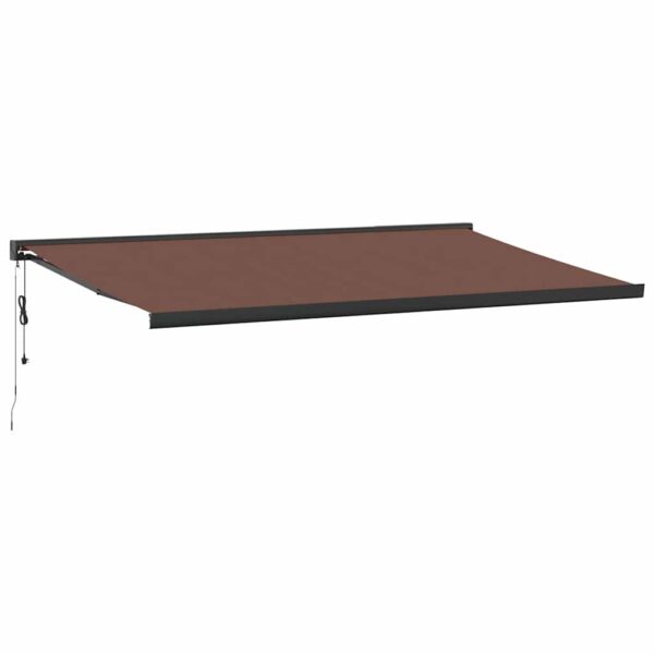 Avtomatsko zložljiva tenda rjava 500x300 cm - Image 2