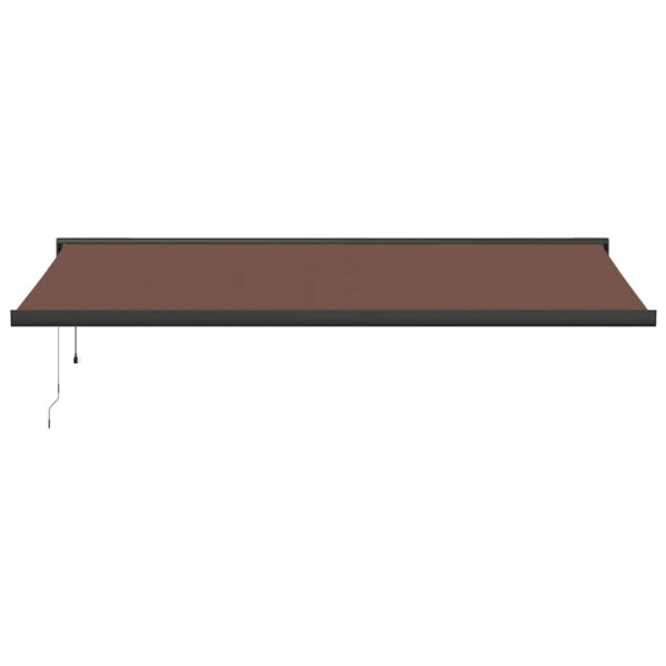 Avtomatsko zložljiva tenda rjava 500x300 cm - Image 3