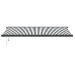 Zložljiva tenda antracit in bela 5x3 m blago in aluminij - Image 3
