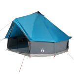 Družinski šotor tipi za 10 oseb moder vodoodporen - Image 2