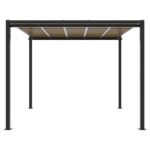 Vrtni gazebo Antracit 3x3 m Aluminij - Image 3