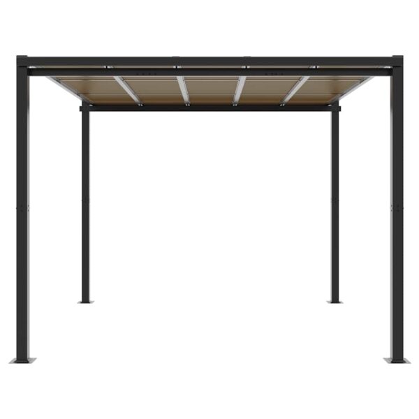 Vrtni gazebo Antracit 3x3 m Aluminij - Image 3