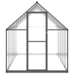 Rastlinjak z okvirjem antracit 334x169x195 cm aluminij - Image 3