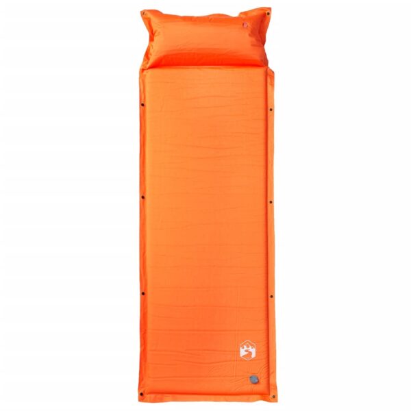 Samonapihljivo ležišče za kampiranje z blazino 1 osebo oranžno - Image 2