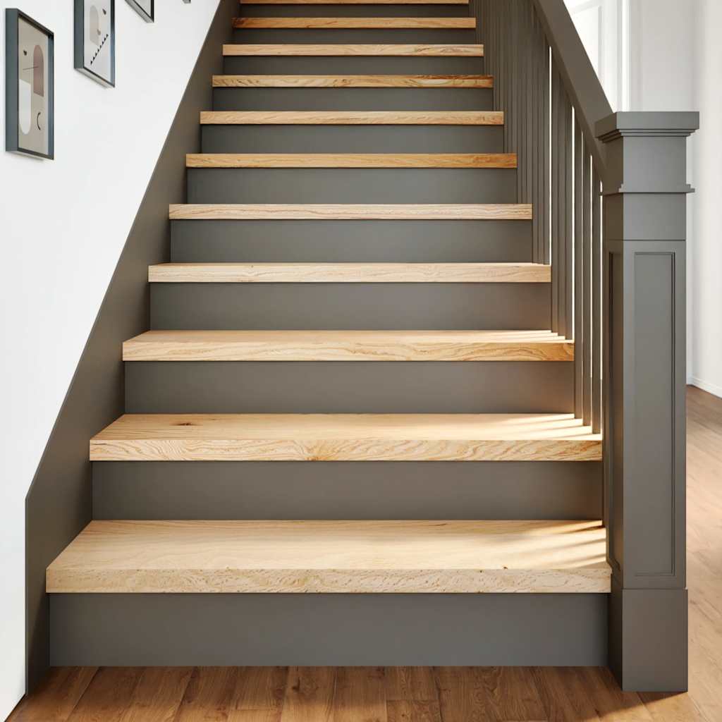 Podloge za stopnice 20 kosov 90x25x2 cm trdna hrastovina