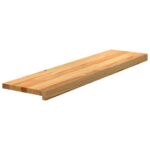 Podloge za stopnice 20 kosov rjave 100x25x2 cm trdna hrastovina - Image 3