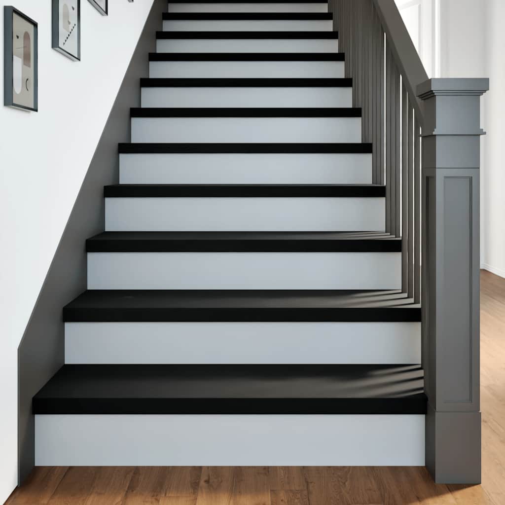 Podloge za stopnice 20 kosov rjave 100x25x2 cm trdna hrastovina