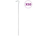 Klini za šotor 50 kosov 30 cm Ø7 mm pocinkano jeklo