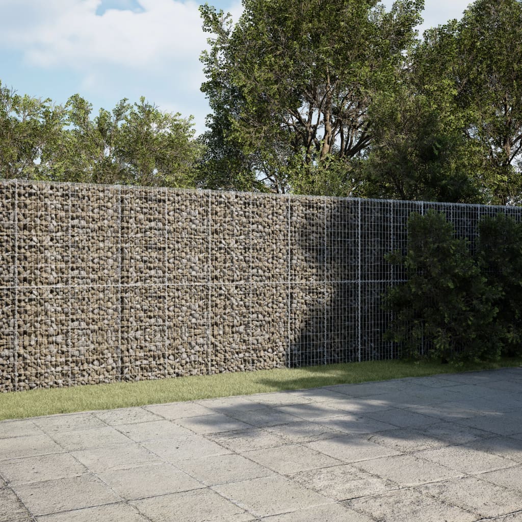 Gabionska košara s pokrovom 1100x100x200 cm pocinkano železo