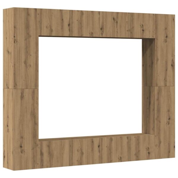 8 kosov stenske TV omarice Artisan Oak Engineered Wood - Image 2
