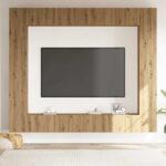 8 kosov stenske TV omarice Artisan Oak Engineered Wood - Image 3