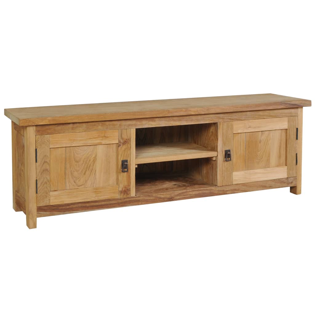 TV omarica trdna tikovina 120x30x40 cm