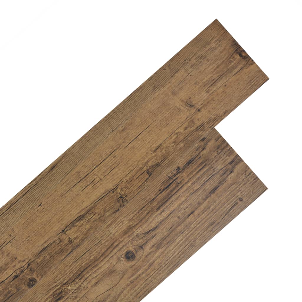 Samolepilne PVC talne plošče 5,02 m² 2 mm orehovo rjave barve