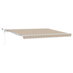 avtomatska retrakibilna tenda z LED Bež 400x300 cm - Image 2
