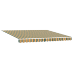 Samodejna retraktibilna tenda z LED zeleno in rumeno 400x300 cm - Image 3