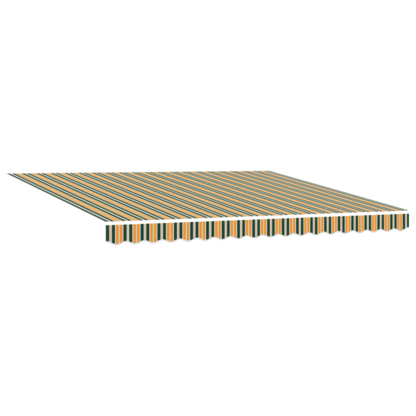 Samodejna retraktibilna tenda z LED zeleno in rumeno 400x300 cm - Image 3