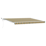 Samodejna retraktibilna tenda z LED zeleno in rumeno 400x300 cm - Image 2