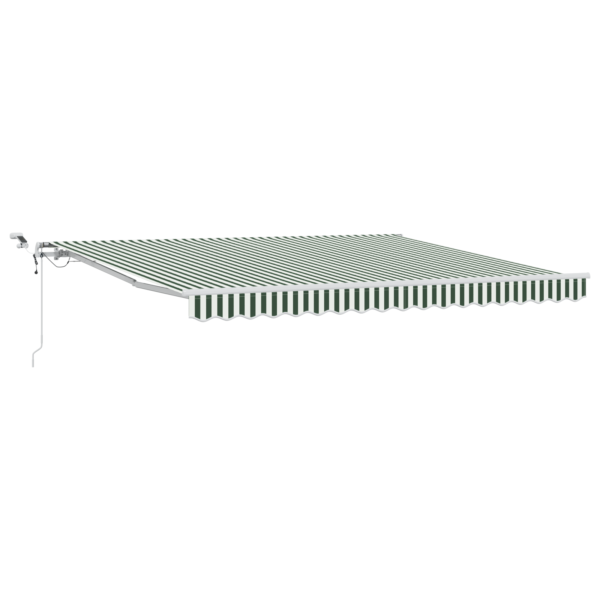 Avtomatska Retraktibilna Tenda z LED Zelena in Bela 400x300 cm - Image 2