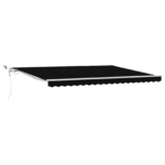 Samodejna Retraktibilna Tenda z LED Črna 450x350 cm - Image 2