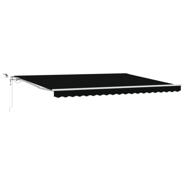 Samodejna Retraktibilna Tenda z LED Črna 450x350 cm - Image 2