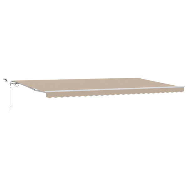 Avtomatska retraktibilna tenda z LED Bež 600x350 cm - Image 2
