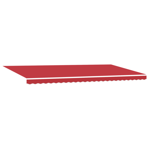 Avtomatska retraktibilna tenda z LED rdeča 600x350 cm - Image 3