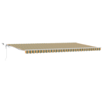 Samodejna retraktilna tenda z LED v Zeleni in Rumeni 600x350 cm - Image 2