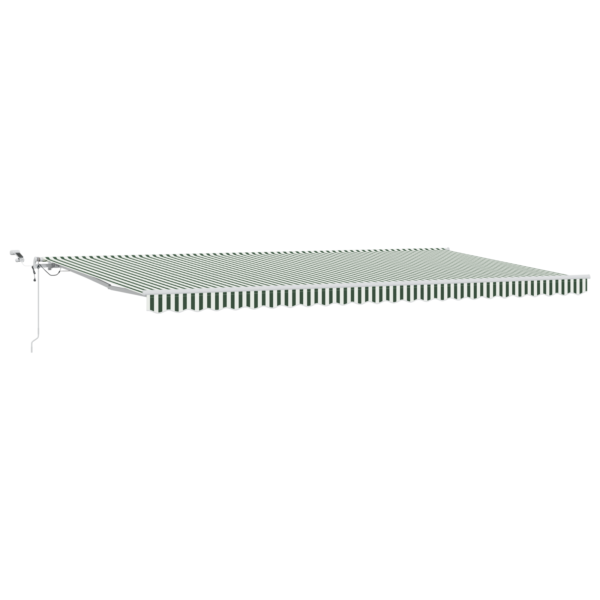 Avtomatska retraktibilna tenda z LED zeleno in belo 600x350 cm - Image 2