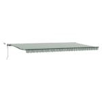 Samodejna retraktibilna tenda z LED zeleno in belo 600x350 cm - Image 2