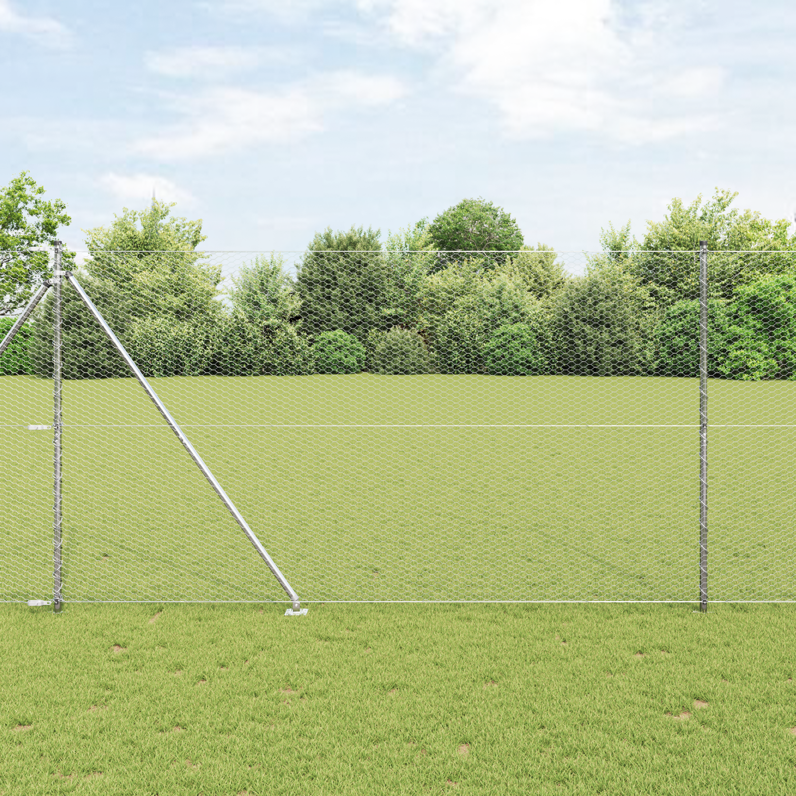 Šesterostavna ograja 1.5×100 m cinkano jeklo