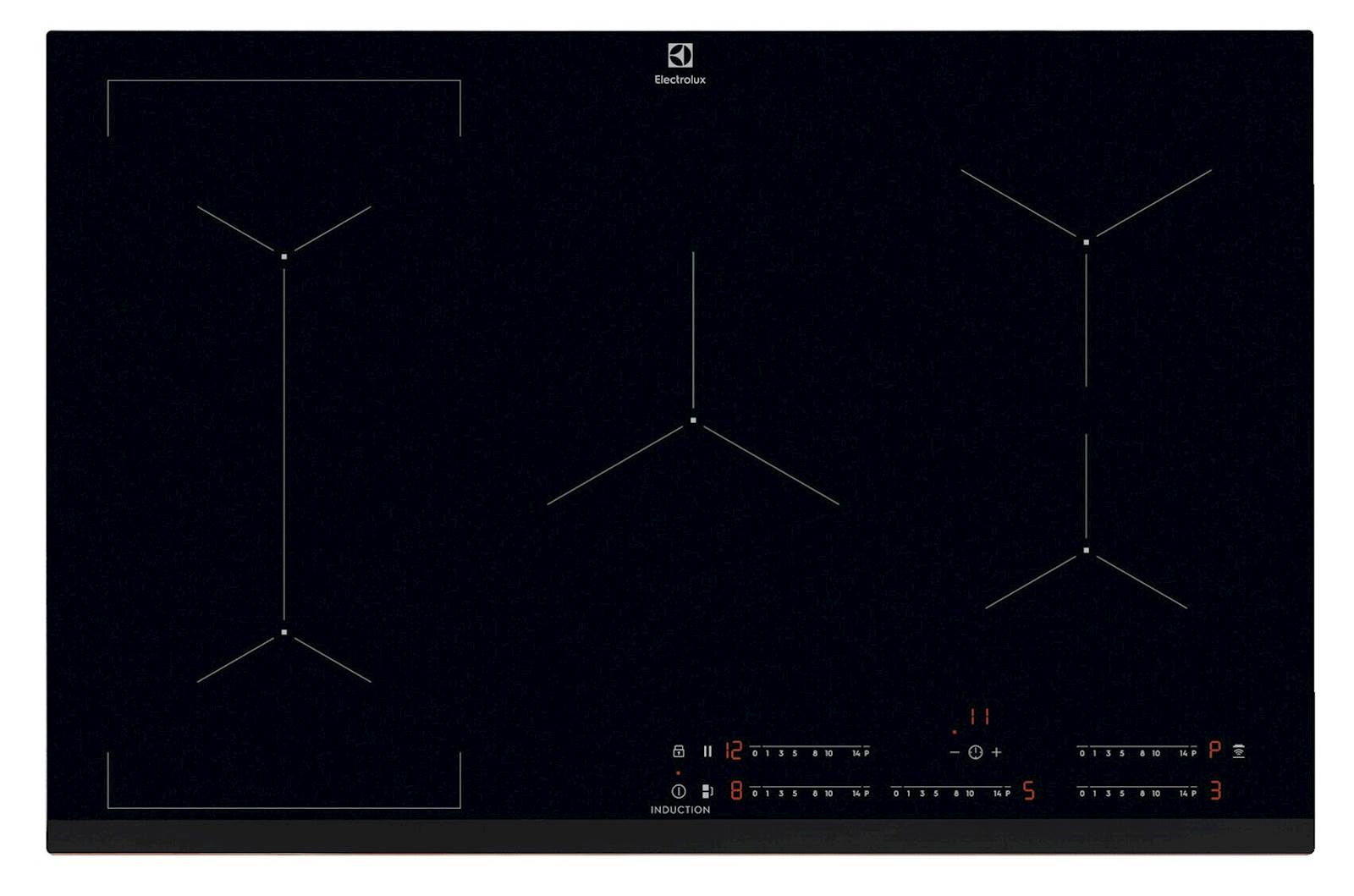 Kuhalna ploša Electrolux EIV835, indukcija, 78 cm