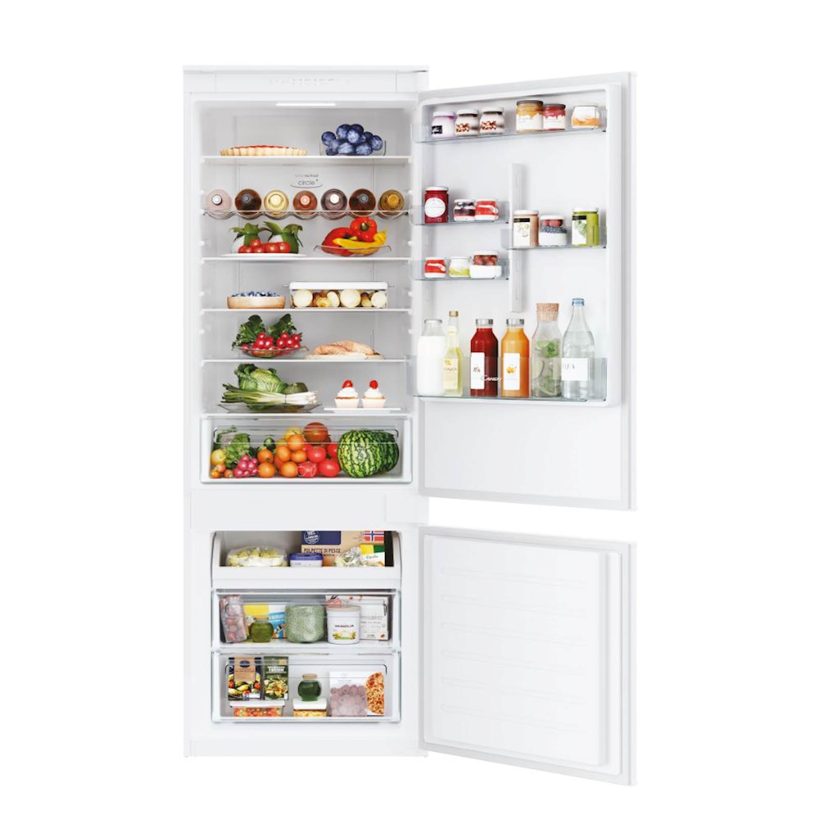 Vgr. kombiniran hladilnik CANDY CBT7719EW, 193 cm, E