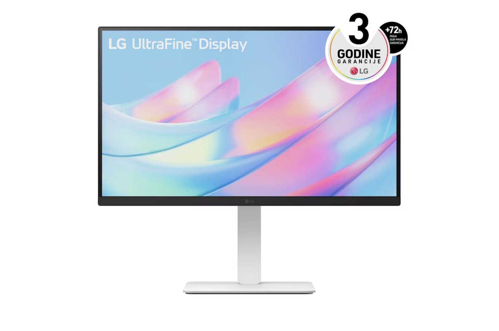 Monitor LG 27 27US550-W UltraFine, IPS, 3840×2160, 2x HDMI, DP, bel (27US550-W.AEU)