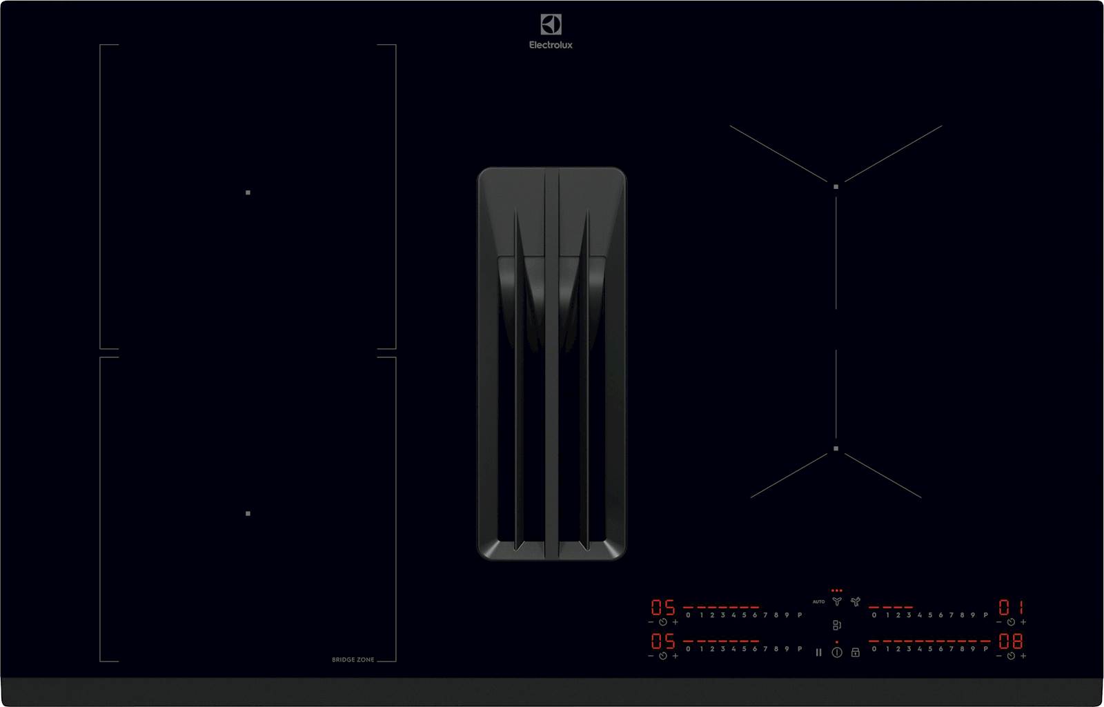 Vgradna kuhalna plošča Electrolux z integrirano napo ECC8344