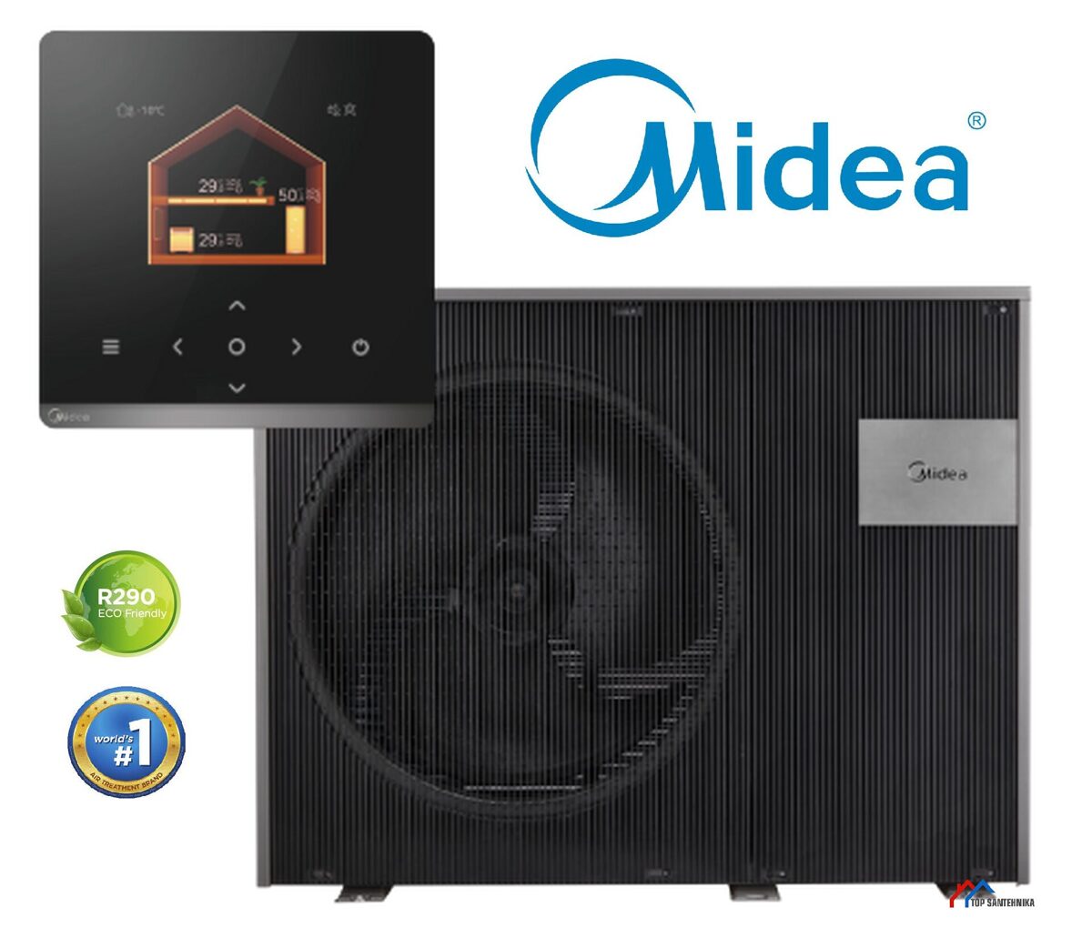 Midea ARCTIC MHC-V8WD2N7 8kW monoblok toplotna črpalka, R290, 1fazna, A+++