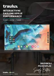Traulux TX75P Interaktivni touch zaslon 75'' 4K, Andorid 13 - slika 2