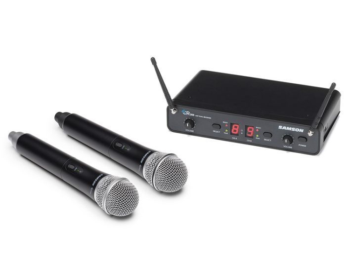 Dvojni ročni dinamični daljinski mikrofon Samson Concert 288